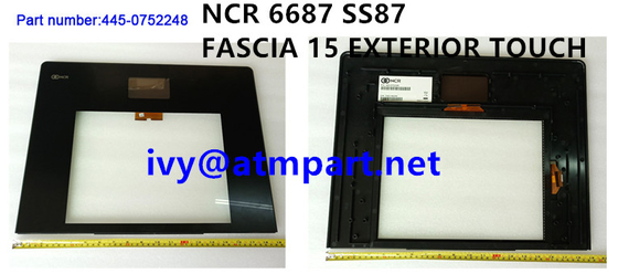 445-0752248 Bộ phận ATM NCR SS87 15 inch Fascia 15 Cảm ứng bên ngoài Assy BRM Recycler 4450752248