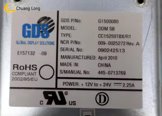 Bộ phận phụ tùng máy ATM ngân hàng NCR 66XX 15 inch màn hình màn hình LCD 009-0025272 0090025272