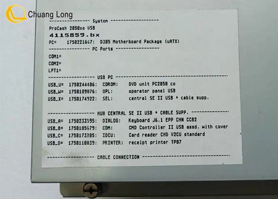 Bộ phận máy ATM Wincor Nixdorf SWAP-PC EPC 4G DualCore E5300 TPMen 01750235485 1750235485