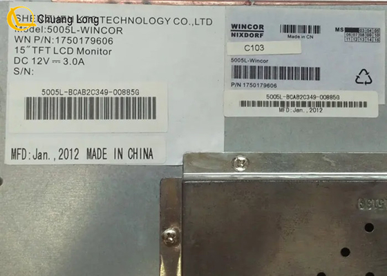 Bộ phận máy ATM Wincor PC280 15 &quot; TFT màn hình màn hình LCD 01750179606 1750179606