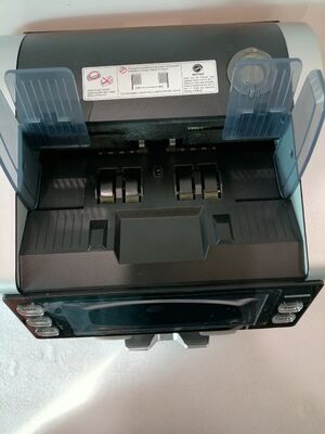 Máy đếm tiền và phân loại tiền giấy bỏ túi 1+1, Máy dò tiền giả màu đen với màn hình LED LK22025060006