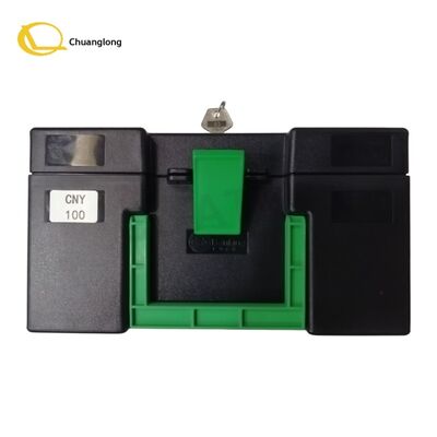 Bộ phận máy ATM GRG CDM8240N-NNV-001 Bộ phận máy ATM NOTE CASSETTE YT4.100.2158 Chiếc máy ATM màu đen + màu xanh lá cây tiền mặt