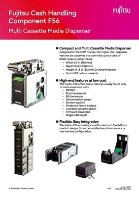 Giá tốt Fujitsu F56-BDU F56 là bộ phân phối tiền giấy lý tưởng cho các chức năng thanh toán, ki-ốt và ATM Fujitsu F56 F53 bộ phân phối tiền giấy còn hàng Whats App：+86 18138781425 trực tuyến