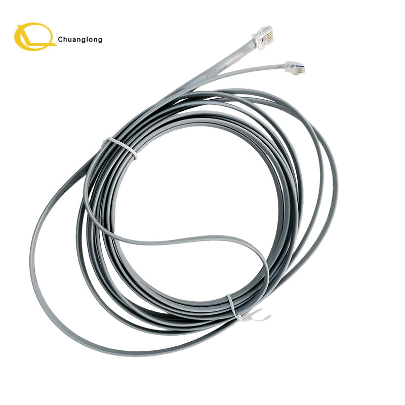 Bộ phận máy ATM NCR Cáp 12ft 4M RJ11 đến RJ11 Cáp màn trập 0090023178