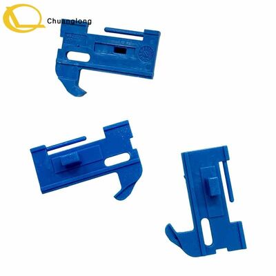 Giá tốt Bộ phận trượt Diebold Nixdorf màu xanh với lò xo 00103334000D 00103334000E Nắp trên khay từ chối Opteva Bộ phận ATM CRM CRS Kiosk tự phục vụ trực tuyến